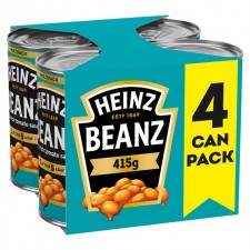 Heinz Baked Beans in Tomato Sauce 415g x 4 Pack