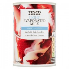 Tesco Reduced Fat Evaporated Milk 410g