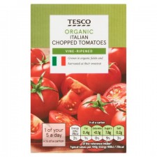 Tesco Organic Chopped Tomatoes 390g