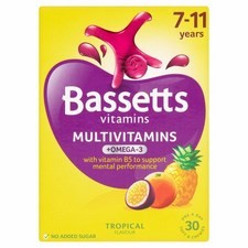 Bassetts 7-11 Multi Vitamin Plus Omega 3 Tropical 30s