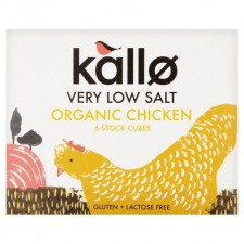 Kallo Organic Very Low Salt Chicken Stock Cubes 6 x 8g