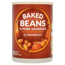 Sainsburys Baked Beans in Tomato Sauce with Sausages 400g