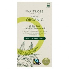 Waitrose Duchy Organic English Breakfast 25 Tea Bags