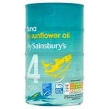 Sainsburys Tuna in Sunflower Oil 4x160g