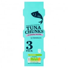 Sainsburys Tuna Chunks in Spring Water 3x80g