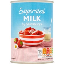 Sainsburys Evaporated Milk 410g