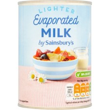 Sainsburys Light Evaporated Milk 410g