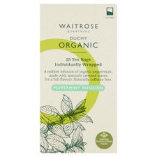 Waitrose Duchy Organic Peppermint Infusion 25 Tea Bags