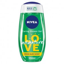 NIVEA Shower Gel LOVE Green Adventure Aloe Vera Body Wash 250ml